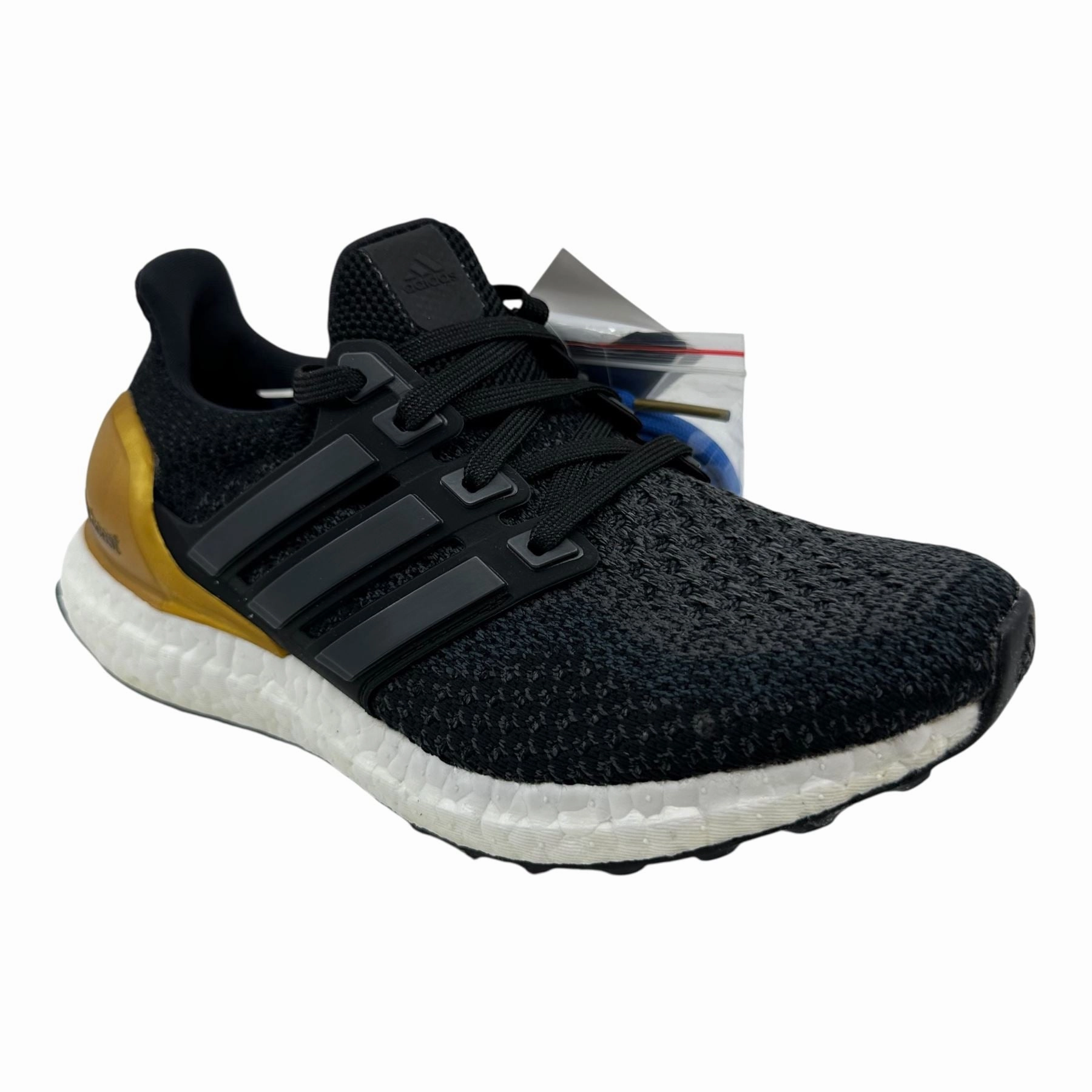 Good Shoes For Lifting And Running Adidas UltraBoost 2.0 Black Gold Mens Athletic UCLA Bruins Sneaker