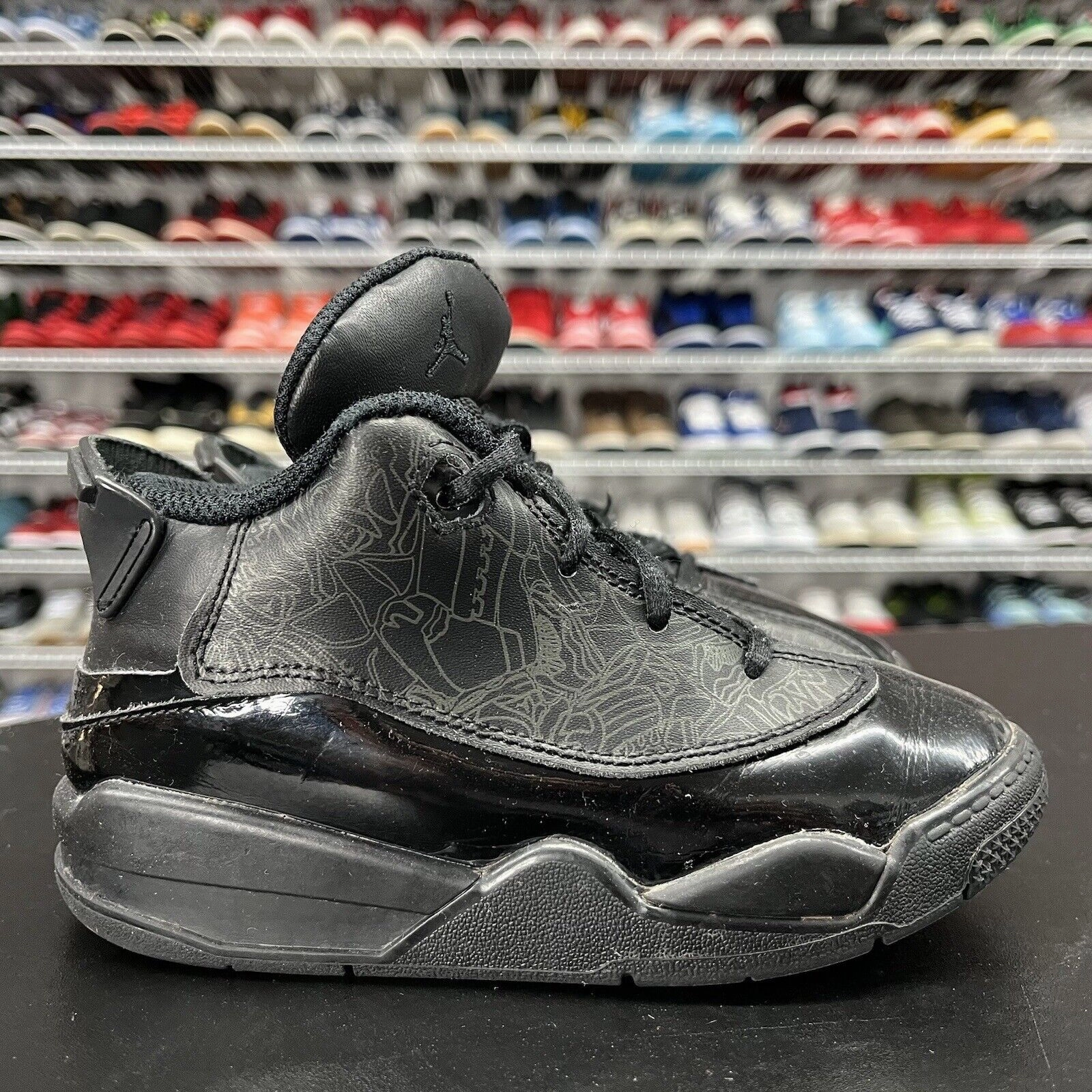 Kids Nike Air Jordan Black Dub Zero 311072-003 Size 10C Asics Gel-indicate Running Shoe