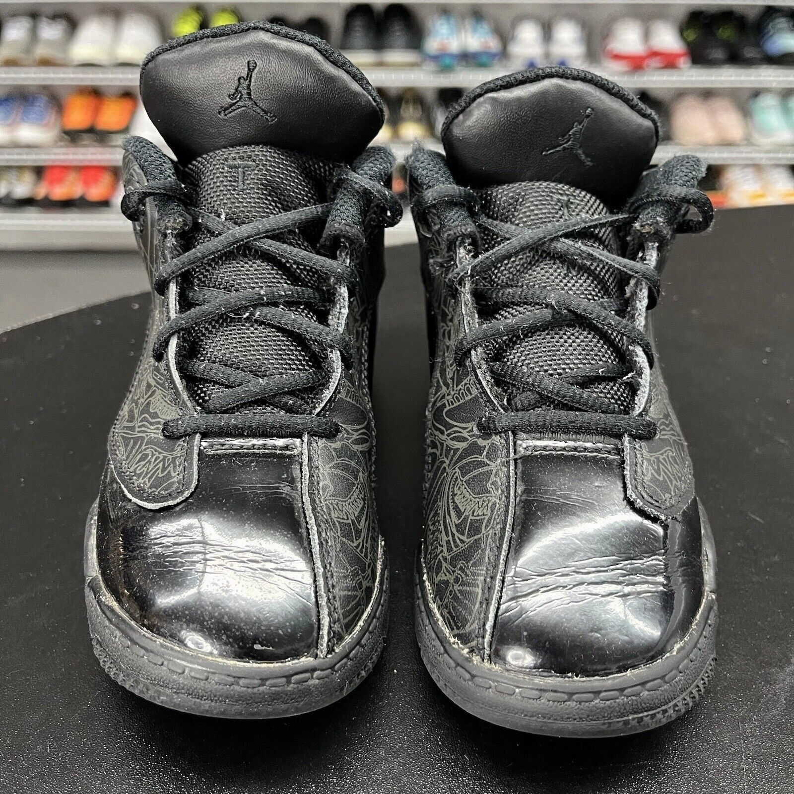 Kids Nike Air Jordan Black Dub Zero 311072-003 Size 10C Asics Nursing Shoes