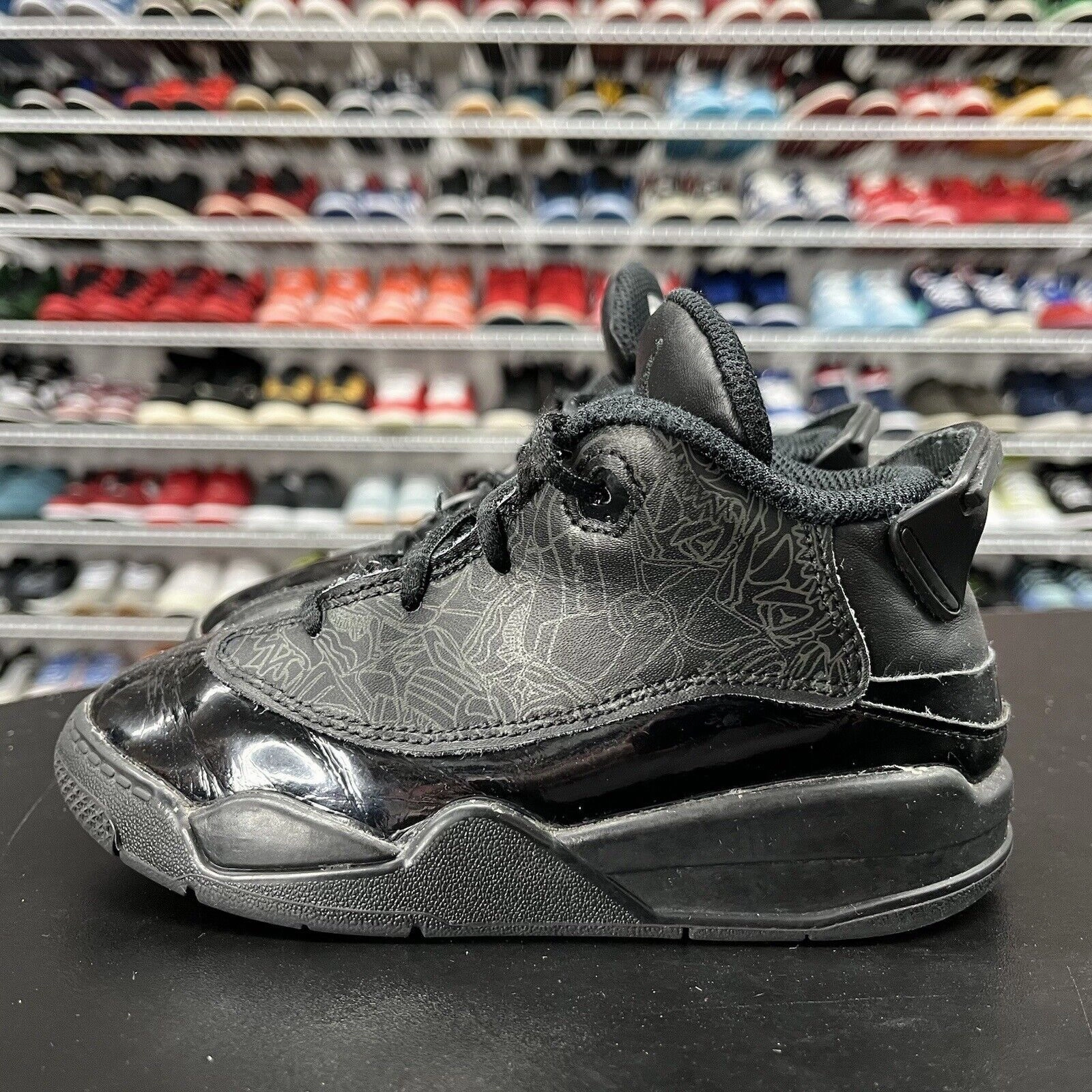 Asics Upcourt 5 Indoor Sport Shoe Kids Nike Air Jordan Black Dub Zero 311072-003 Size 10C