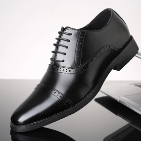 Korean Style British Casual Business Leather Shoes Men Boutique Challenge Shoes Seating Casual Simple Calm
