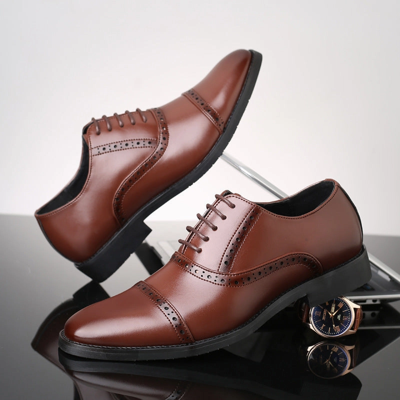 1461 Bex Casual Shoe Korean Style British Casual Business Leather Shoes Men