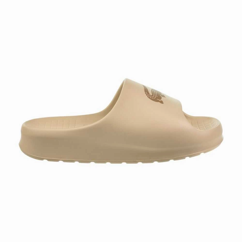 Lacoste Serve Slide 2.0 Men's Slides Off White/Tan 749cma0024-53s Raffia Slide Sandals