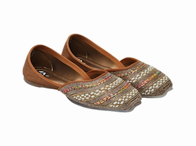 Ladies Flat Mojari Shoe 386117 Comfortable Basketball Shoes For Flat Feet