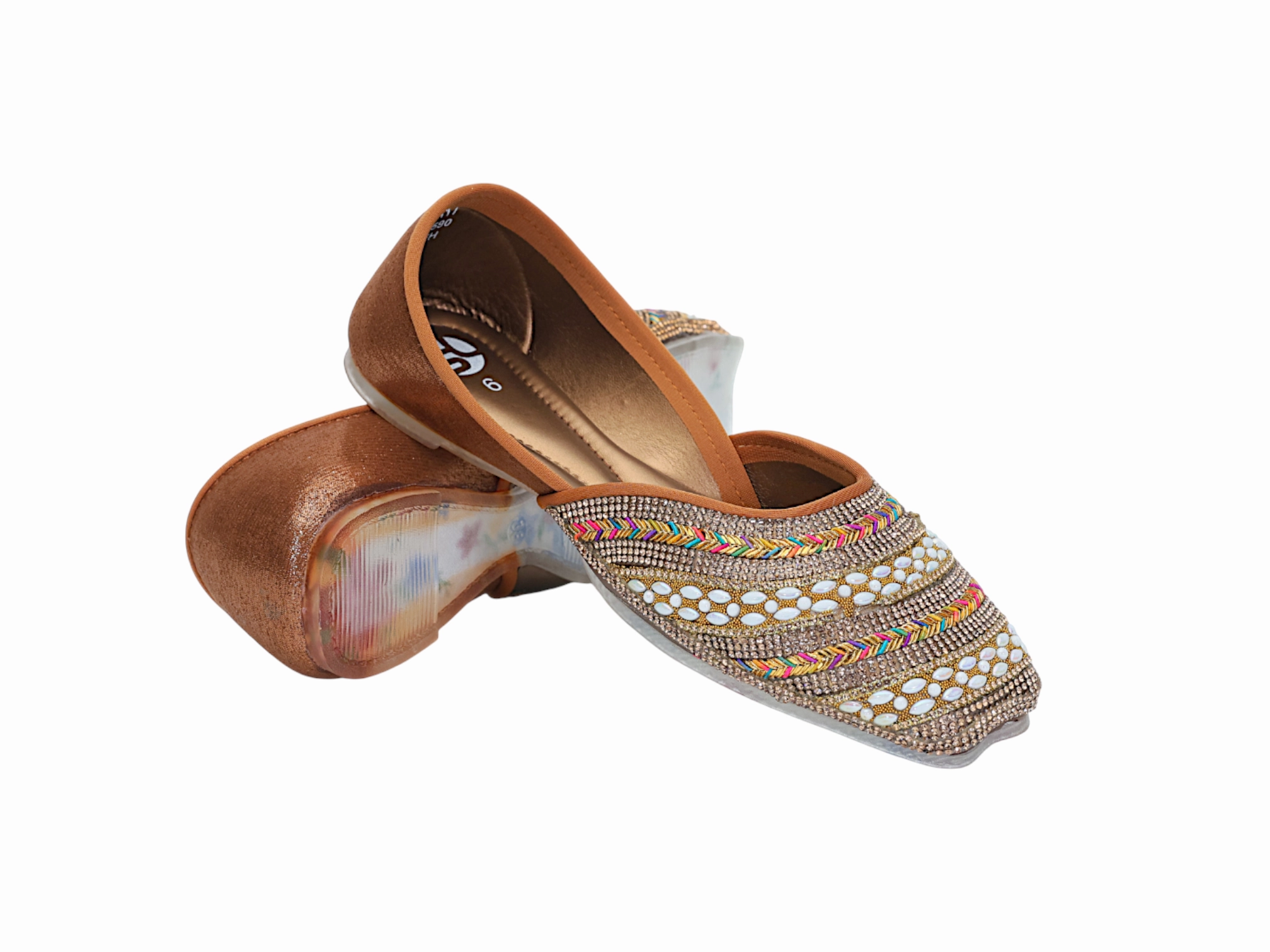 Ladies Flat Mojari Shoe 386117 Flat Shoes With Heels