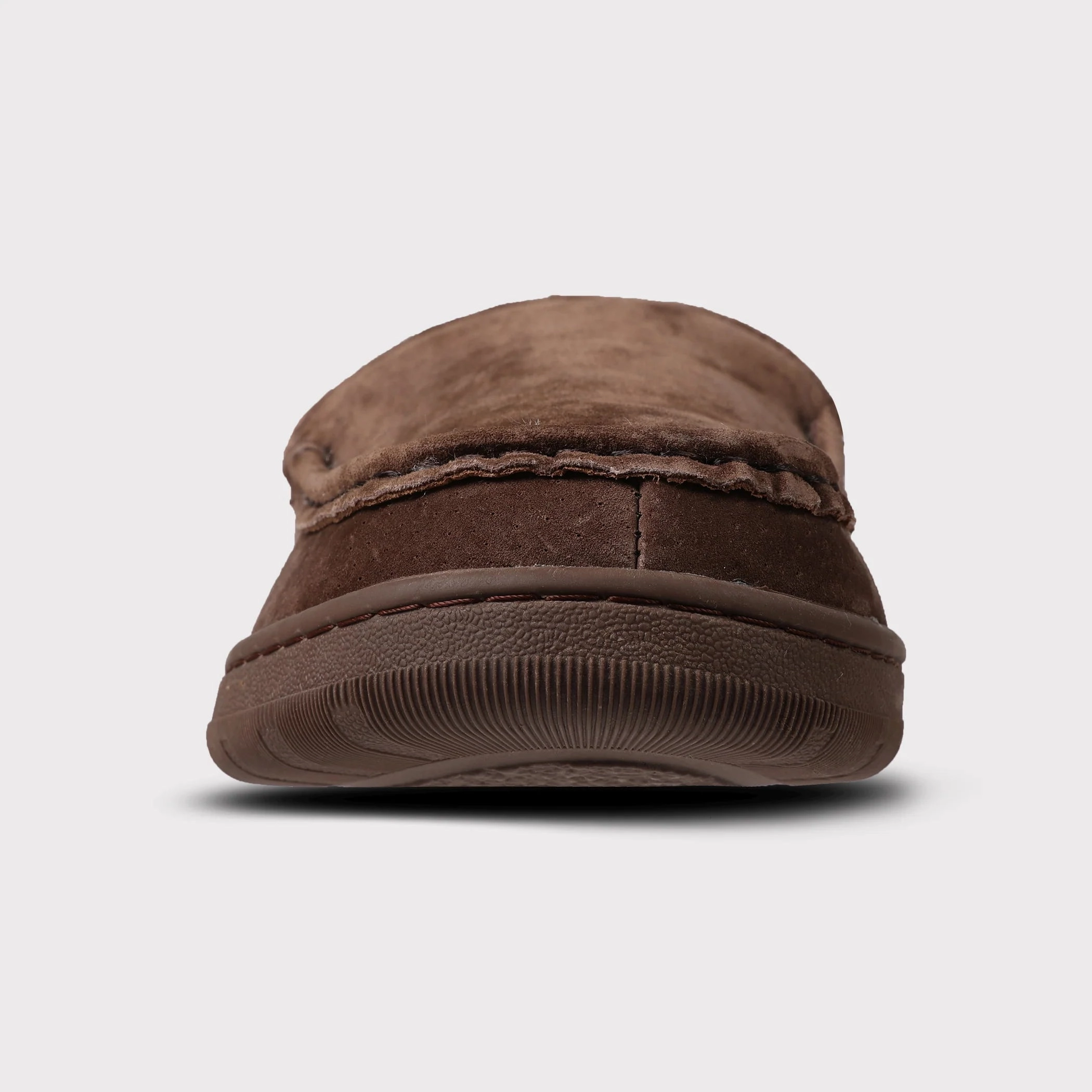 Lamo Harrison Men's Suede, Slip resistant, Comfortable Loafer, Chocolate Toe Box Loafers