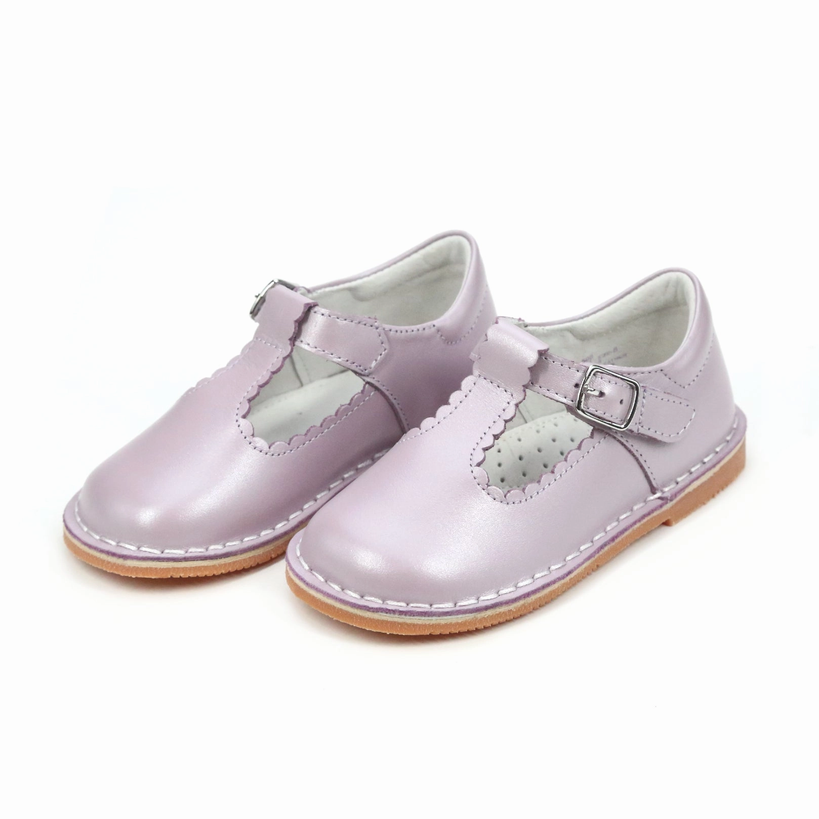 Selina Pastel Scalloped T-Strap Mary Jane Ghost Shoes Running