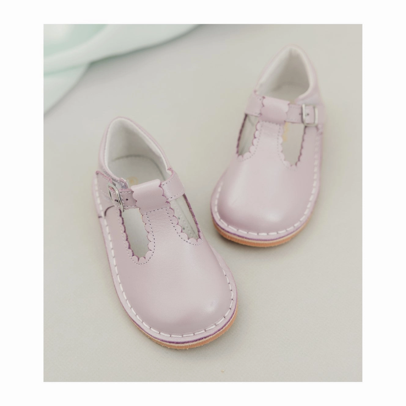 Selina Pastel Scalloped T-Strap Mary Jane Best Running Shoe For Heavy Person