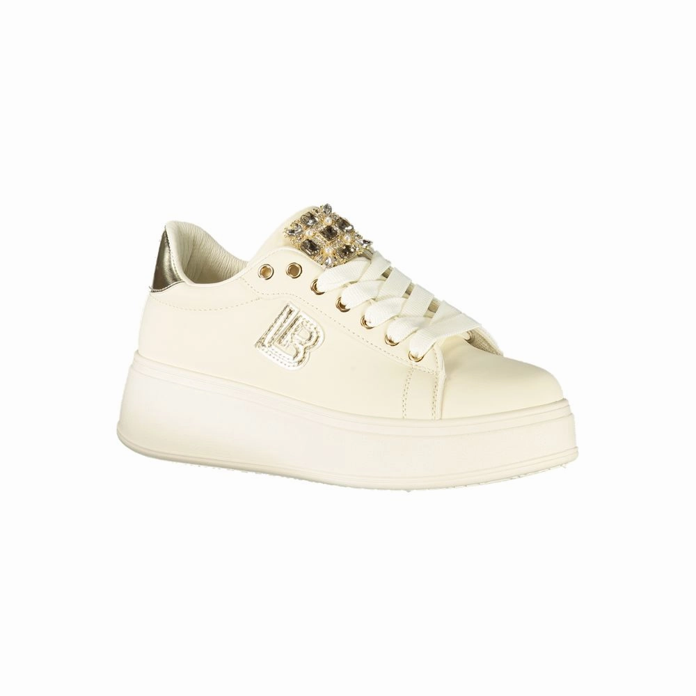 Best Sneakers For Bunions Laura Biagiotti Beige Polyester Women Sneaker