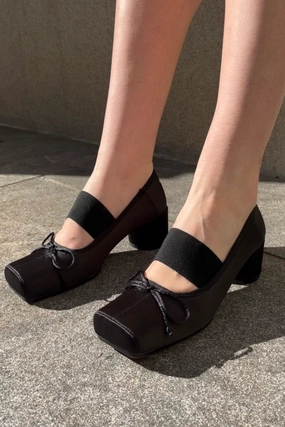 Lazy Dancer Slippers - Black Satin Dinosaur Foot Slippers