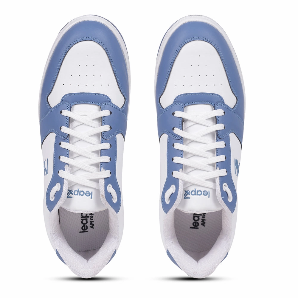 Leap7x Casual Blue Lacing Sneakers JAXEN-3E By Liberty Semi Casual Leather Shoes