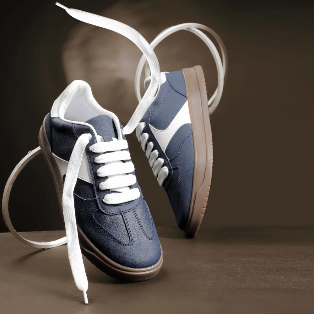 Casual And Formal Shoes Combo Leap7x Casual Navy Blue Lacing Sneakers For Men SPORTSTAR7 By Liberty