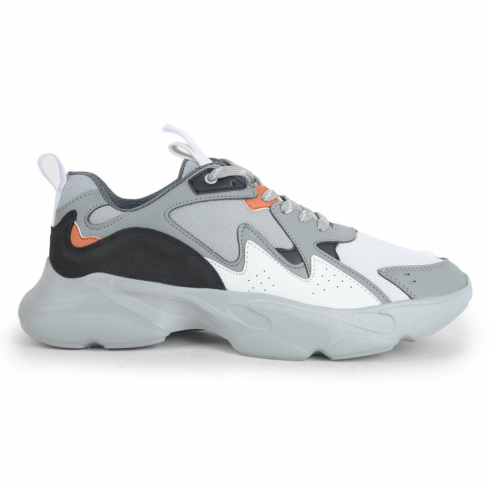 Leap7x Casual White Lacing Shoes For Men JOSE-1E By Liberty Retro 1 Low Og Casual Shoes