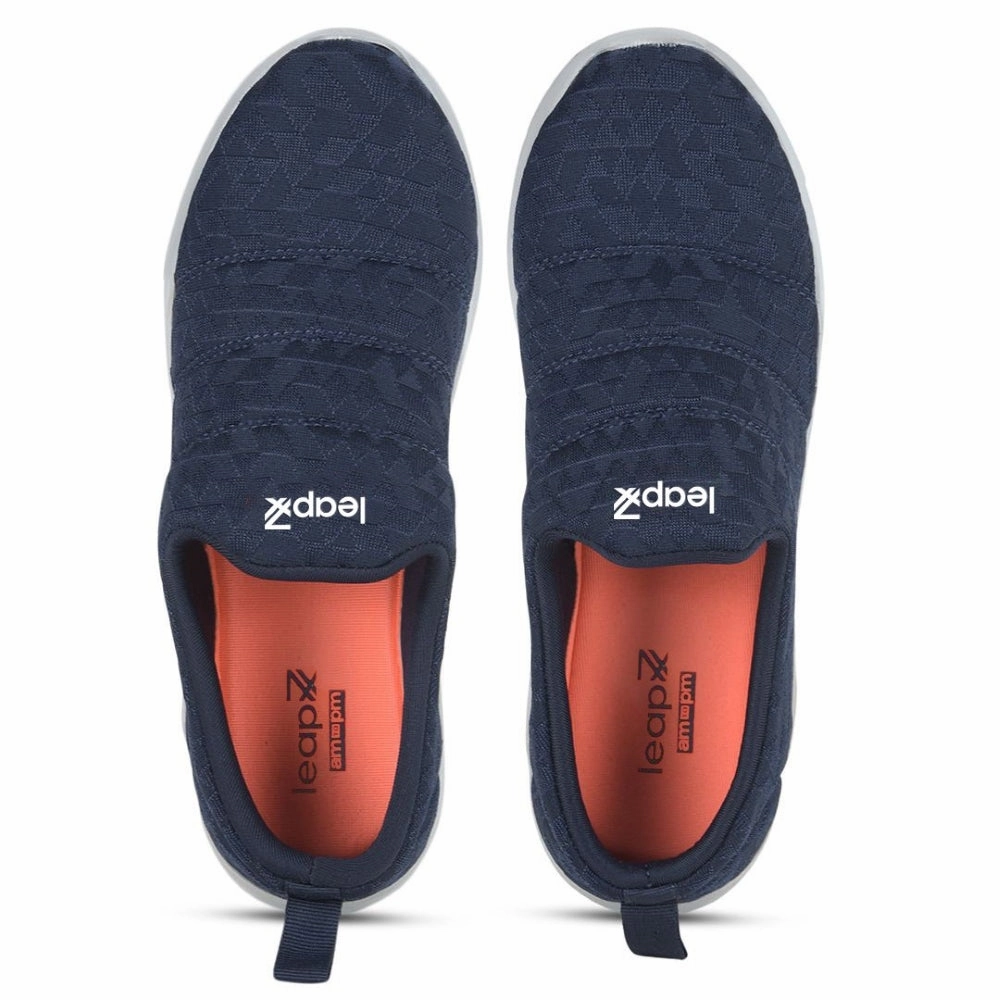 Leap7x Navy Blue Non Lacing Casual Shoes For Women AVILA-96 By Liberty Oxford Shoes Casual Wear