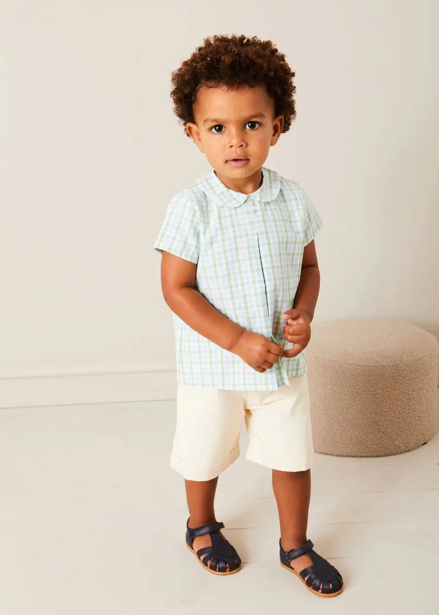 Leather Fishermans Sandals in Navy (21-27EU) 90s Sandals