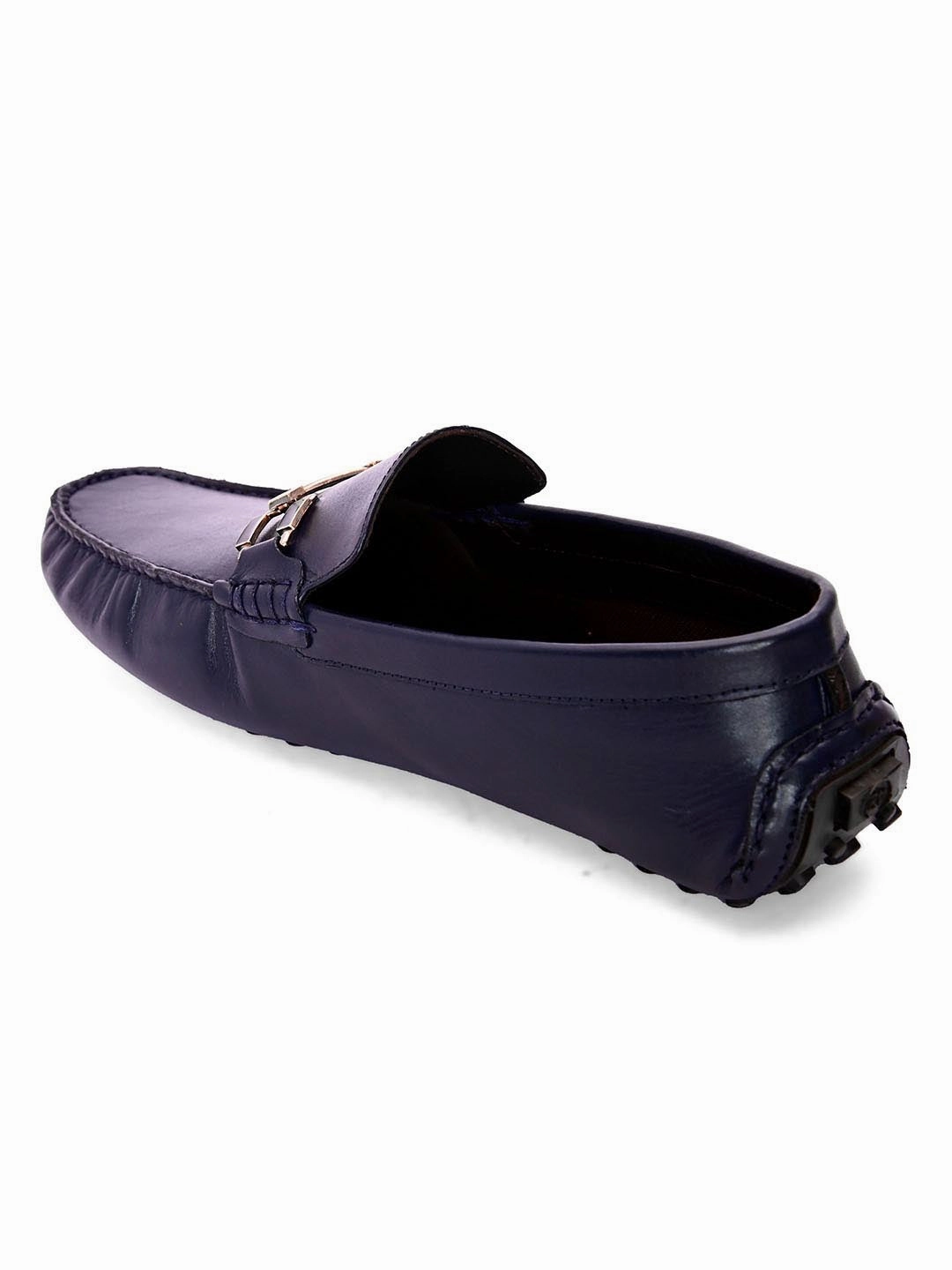 Loafers With Laces Bingo Blue Loafers With Buckle