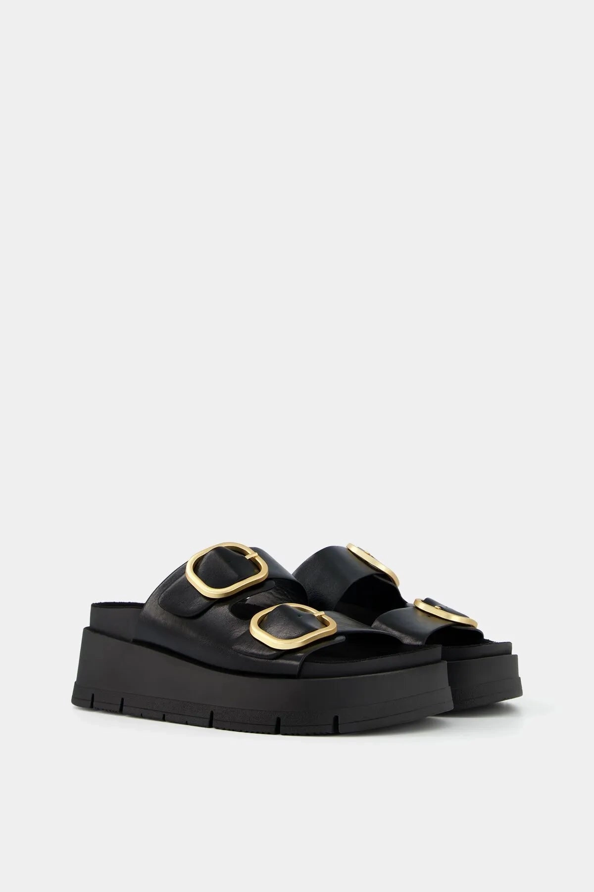 Sandals St Lucia Reviews Bershka Women's  Buckle Platform Sandals