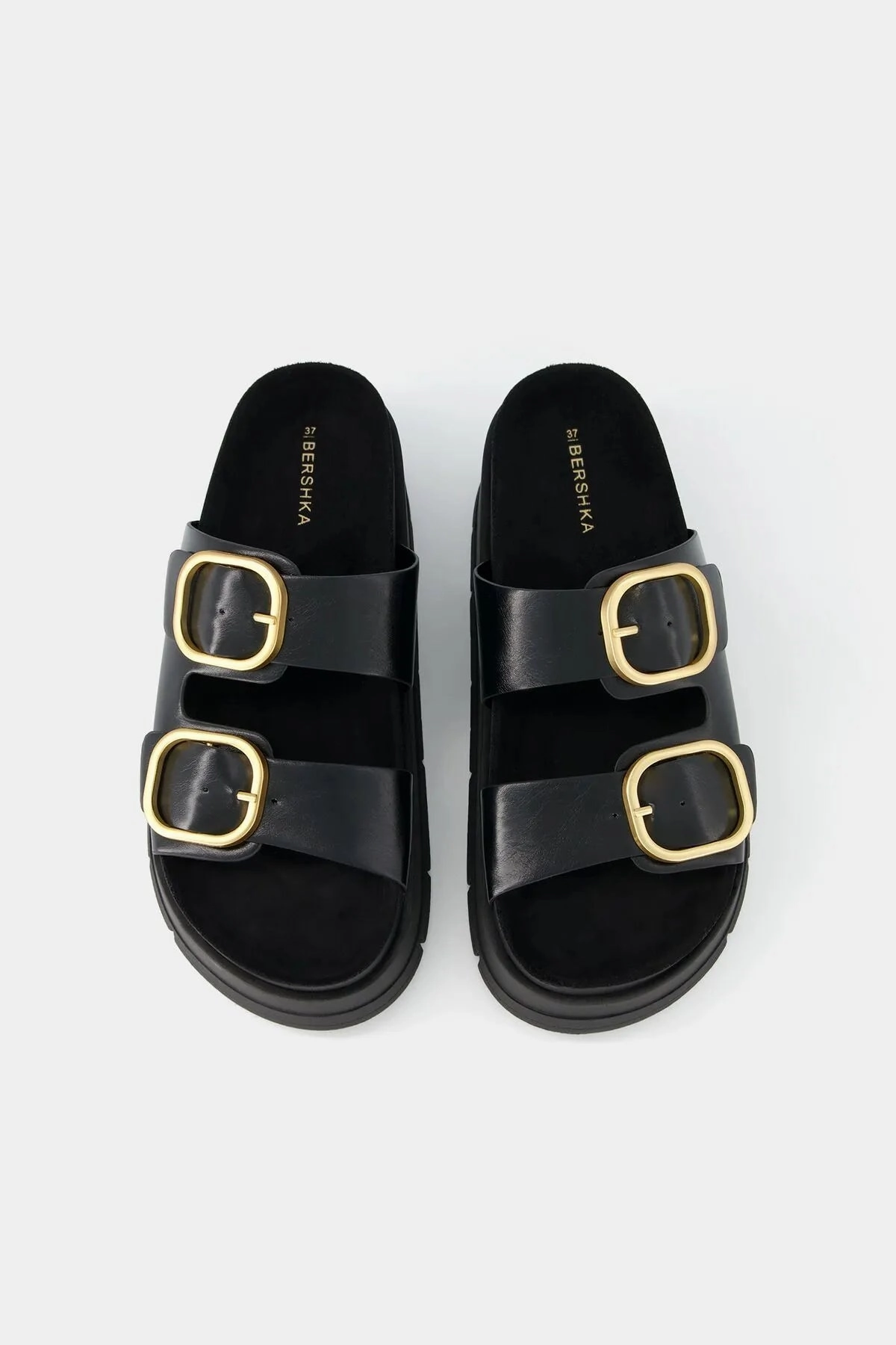 Bershka Women's  Buckle Platform Sandals And Stylish Sandals