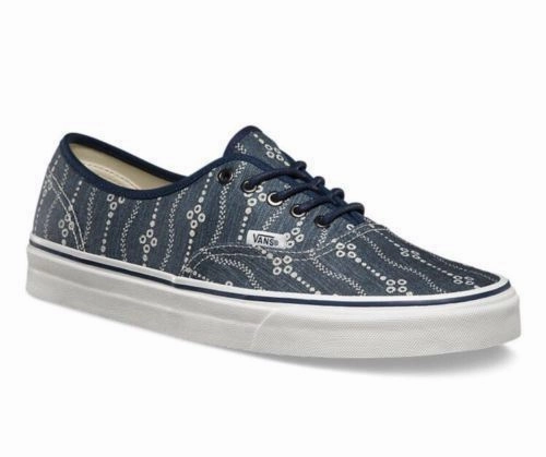 VANS Authentic (Indigo) Mood Indigo Navy Blue White Womens Casual Shoes Shoes Outdoor Breathable Casual Sneakers Run