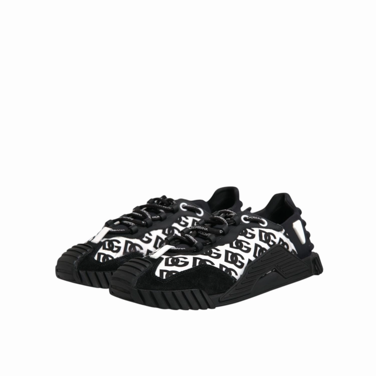 Drop Sneakers Dolce & Gabbana Black Logo Nylon Low Top NS1 Sneakers Shoes