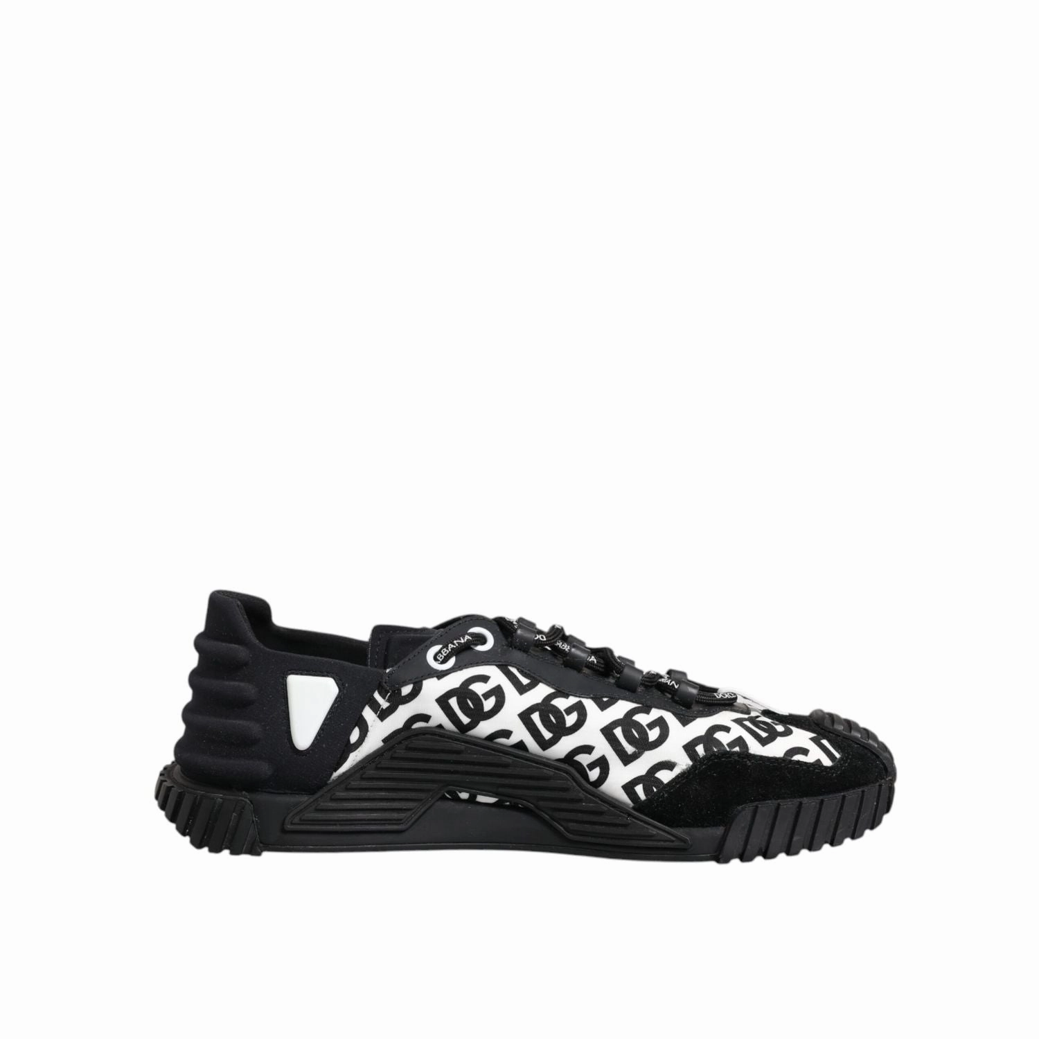 Dolce & Gabbana Black Logo Nylon Low Top NS1 Sneakers Shoes Life Aquatic Sneakers