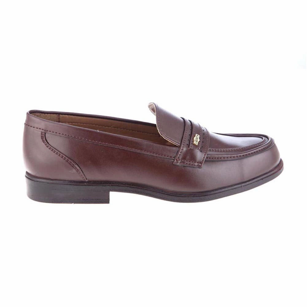 Adrian Stitch Leather Tassel Loafers Fortune (Brown) Classic Loafer Shoes For Men ARMANI By Liberty