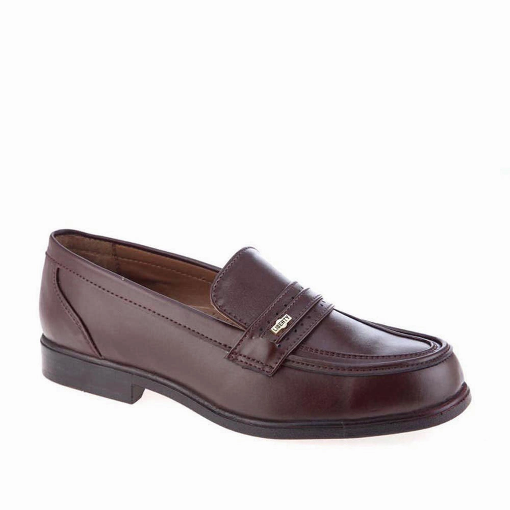 Fortune (Brown) Classic Loafer Shoes For Men ARMANI By Liberty Oldmoney Loafers