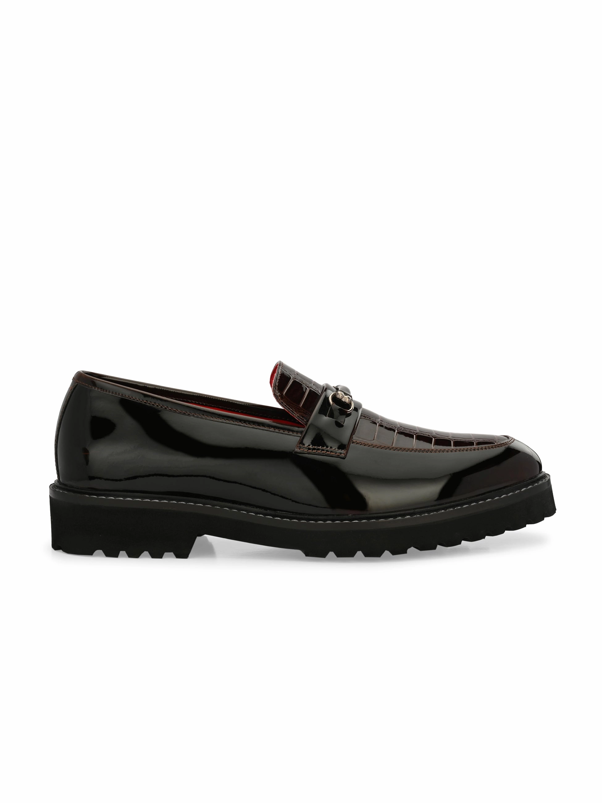 Lisboa Pine Chunky Loafers Velvet Loafers With Tuxedo