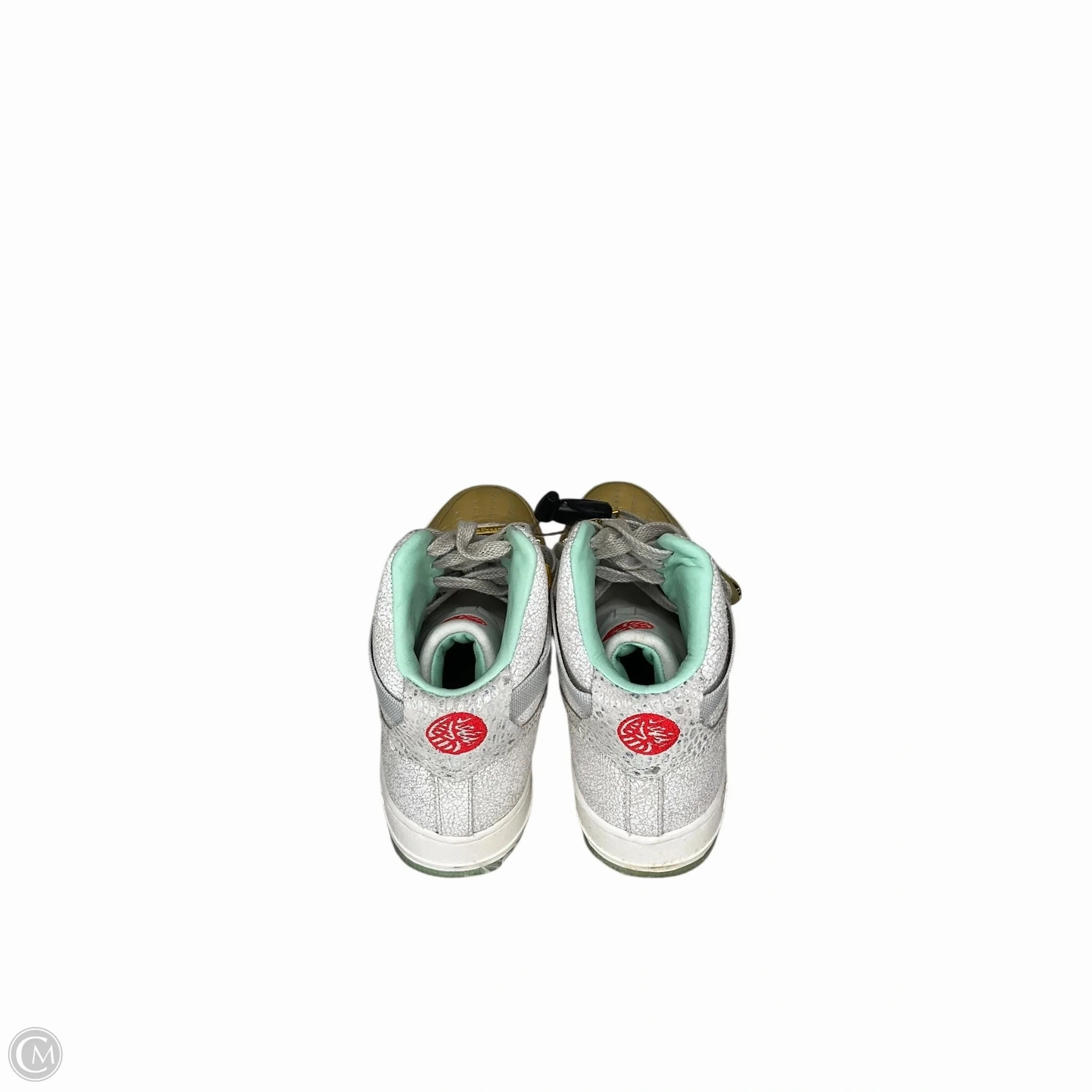 Asics Upcourt 5 Indoor Sport Shoe Shoes Athletic By Nike In Gold & Green, Size: 8.5