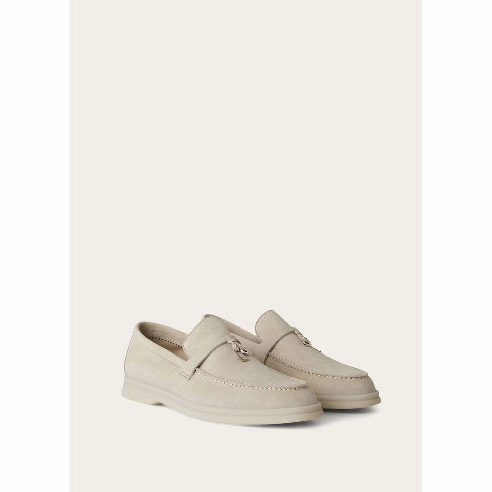 Loro Piana Summer Charms Walk Loafers Heeled Platform Loafers