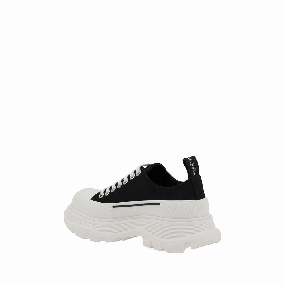 Alexander McQueen Black Rubber Chunky Sneakers Snoopy Sneakers