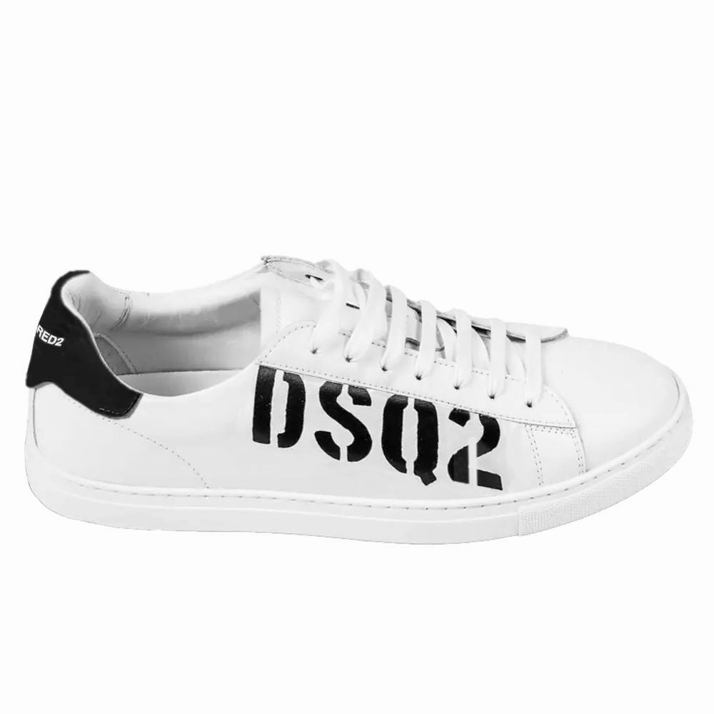 Dsquared White Calfskin Sneaker Mm6 Sneakers