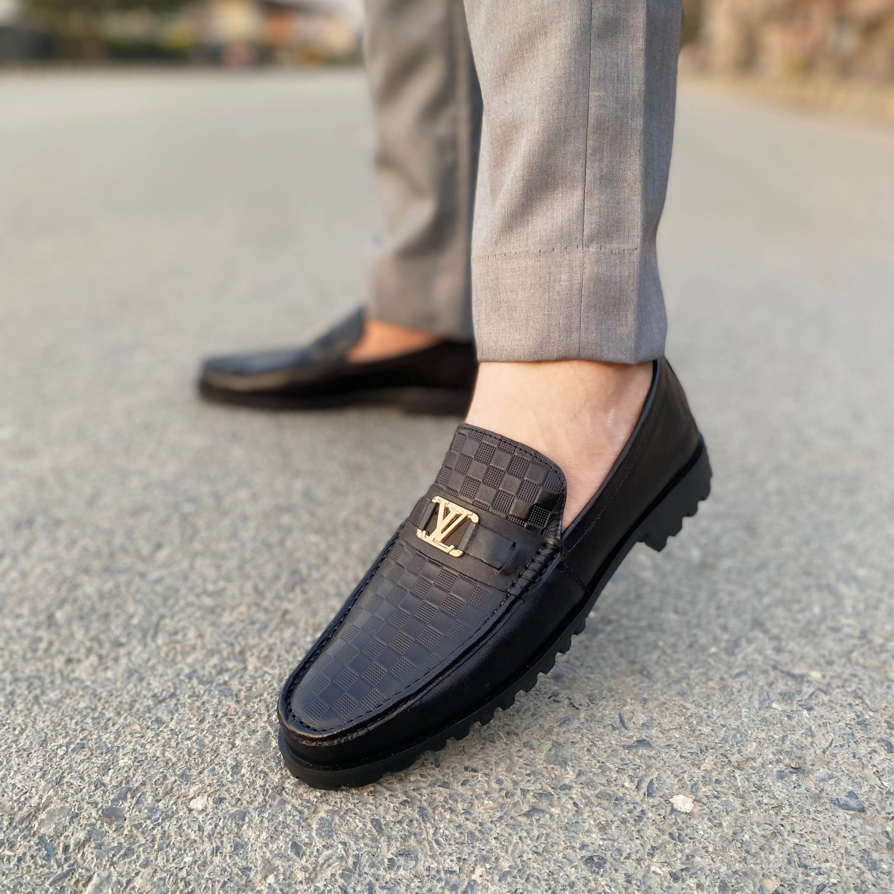 LS Pure Leather Handmade RANDAR CHUNKY LOAFERS LS-111 Burberry Loafers