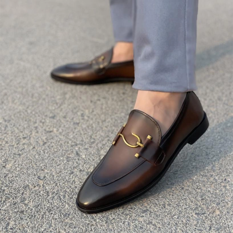 LS Pure Leather Handmade Vortex Shoes LS-510 Good Standing Shoes For Flat Feet