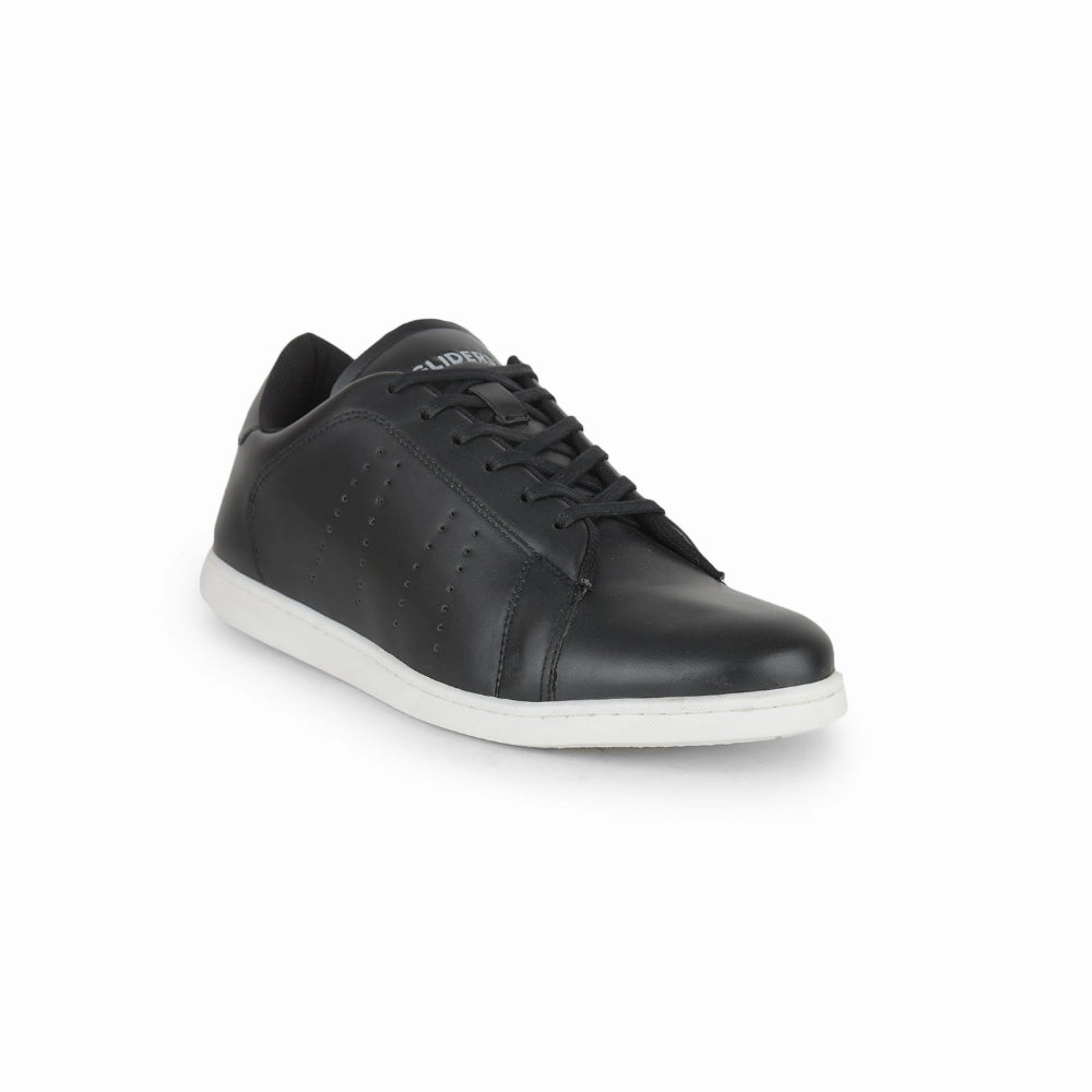 Gliders Casual Black Lacing Sneakers For Men ANDERSON By Liberty Famous Footwear Casual Shoes