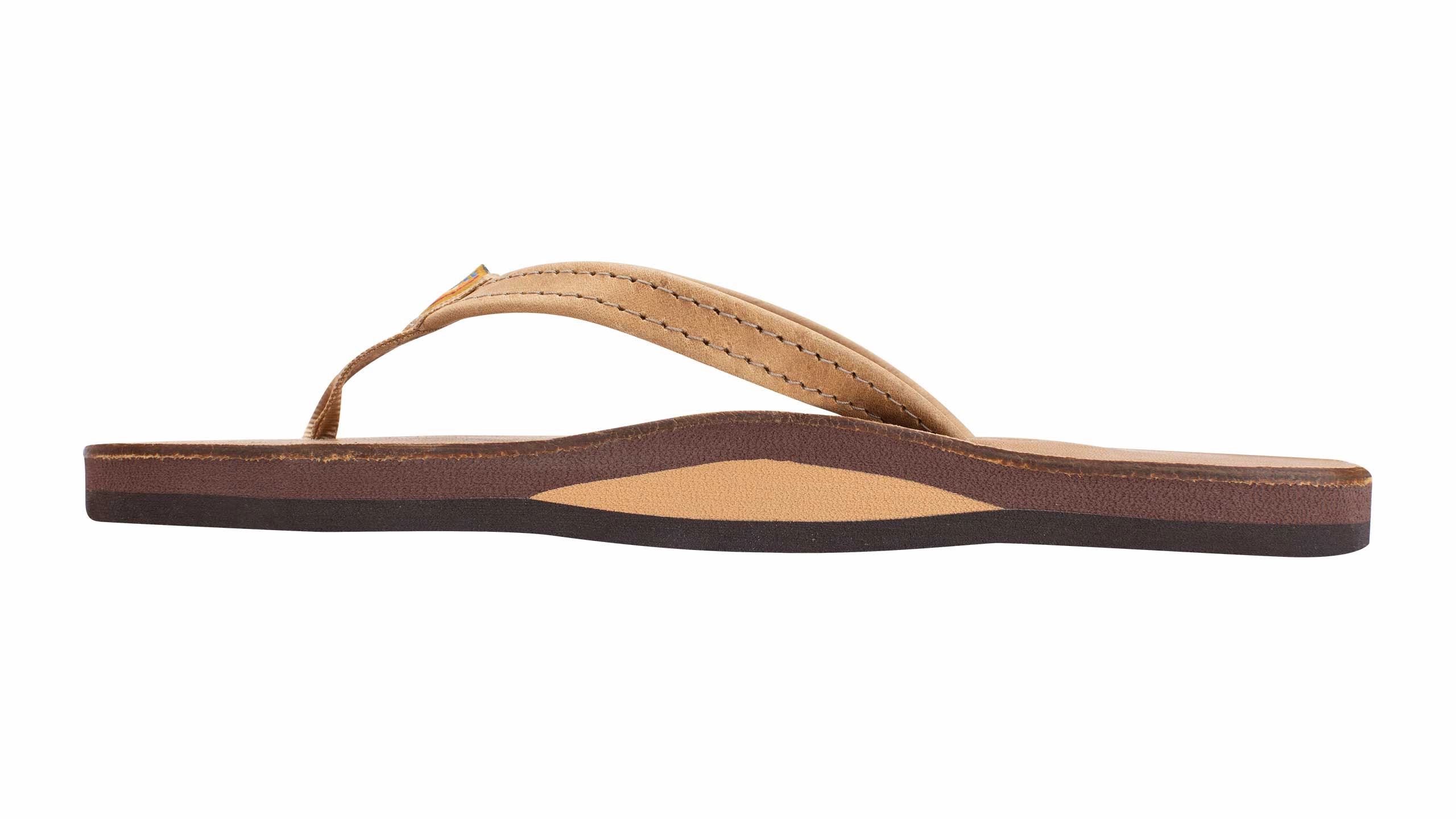 Urban Blend Flip Flops Luxury Narrow Strap Buckskin
