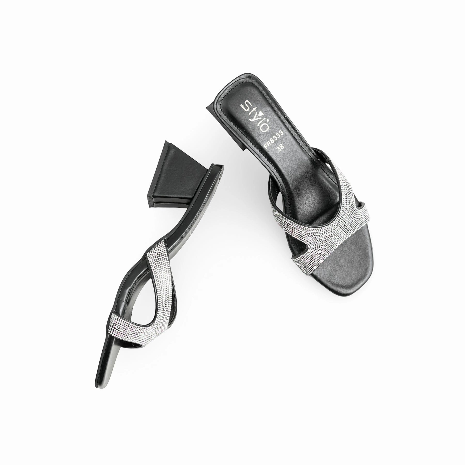 Ted Slides Black Formal Slipper FR8333