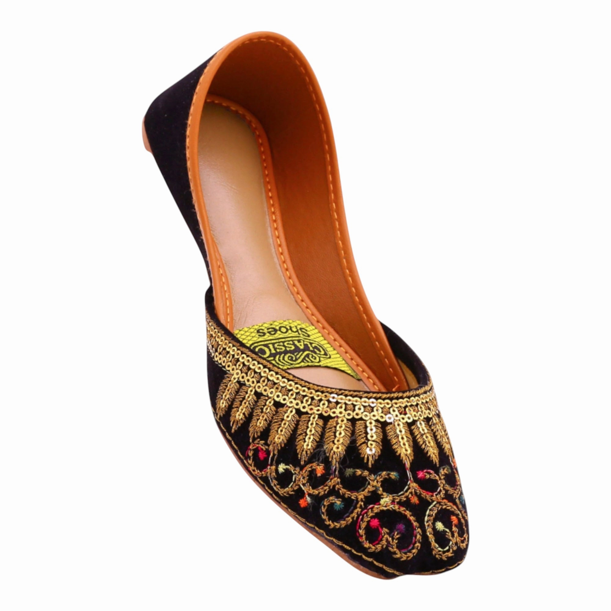 M0746 khussa-R34-3 Flat Christmas Shoes