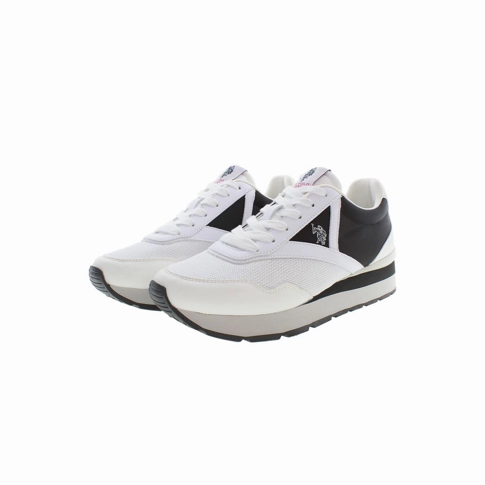 Sneakers That Go With Everything U.S. POLO ASSN. White Polyester Sneaker