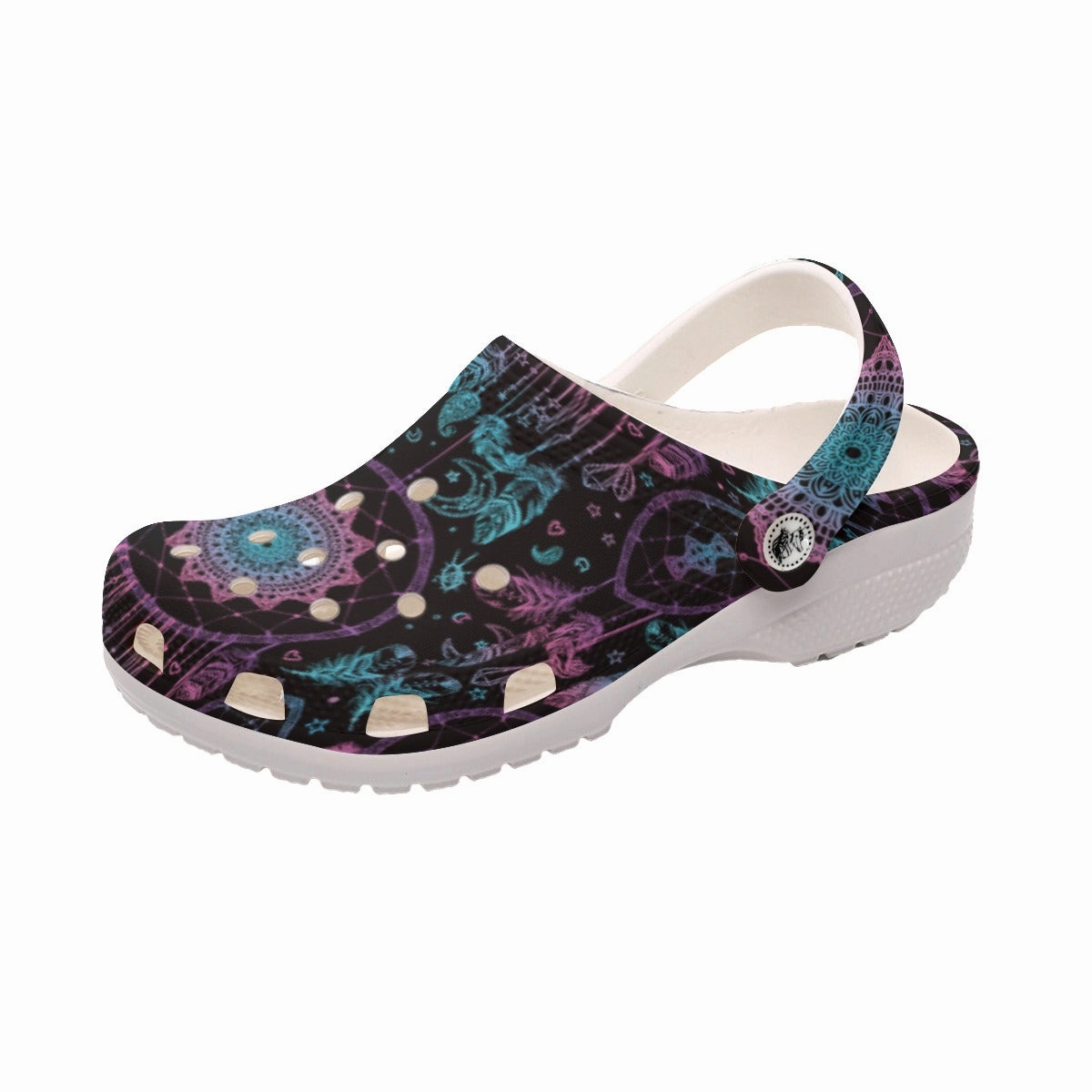 Native Pattern Clog Shoes For Adult and Kid 89136 New Sandals Leather