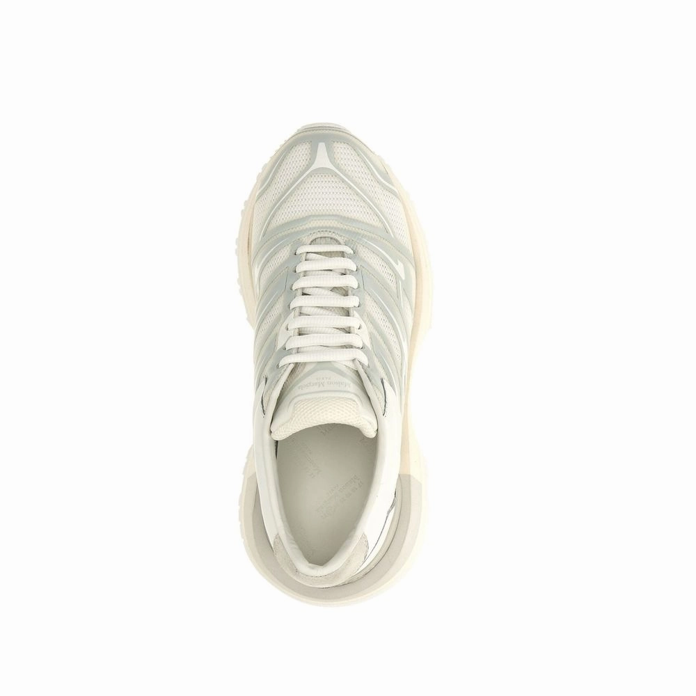 Maison Margiela White Fabric Athletic Sneakers Cheap Gym Sneakers