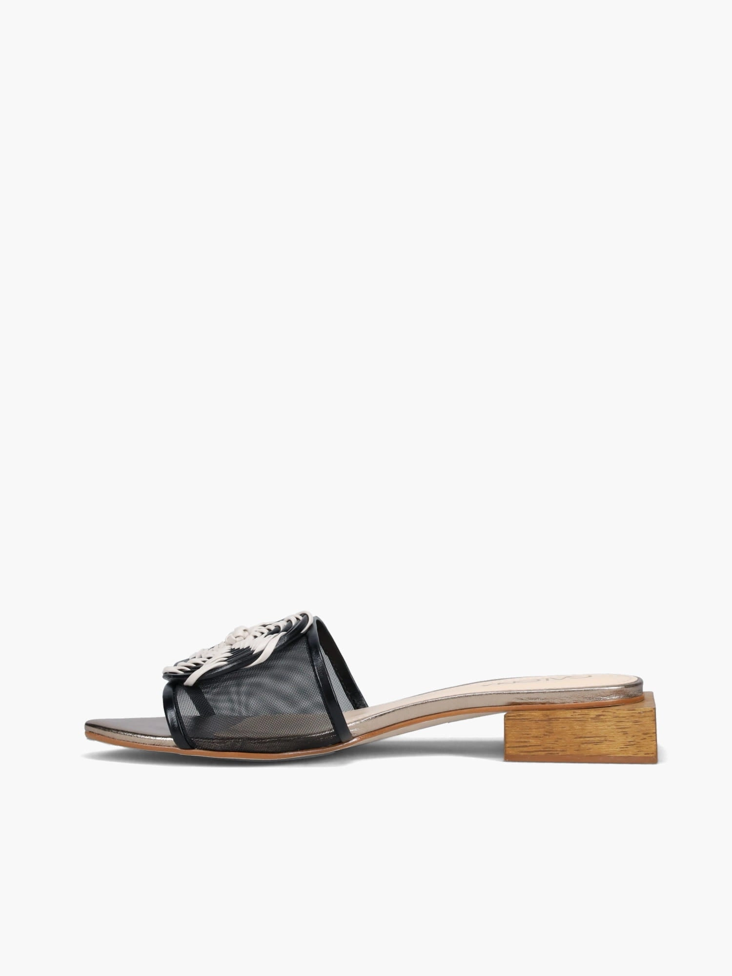 Flat Foot Shoe Marcelia Preto Napa Tela