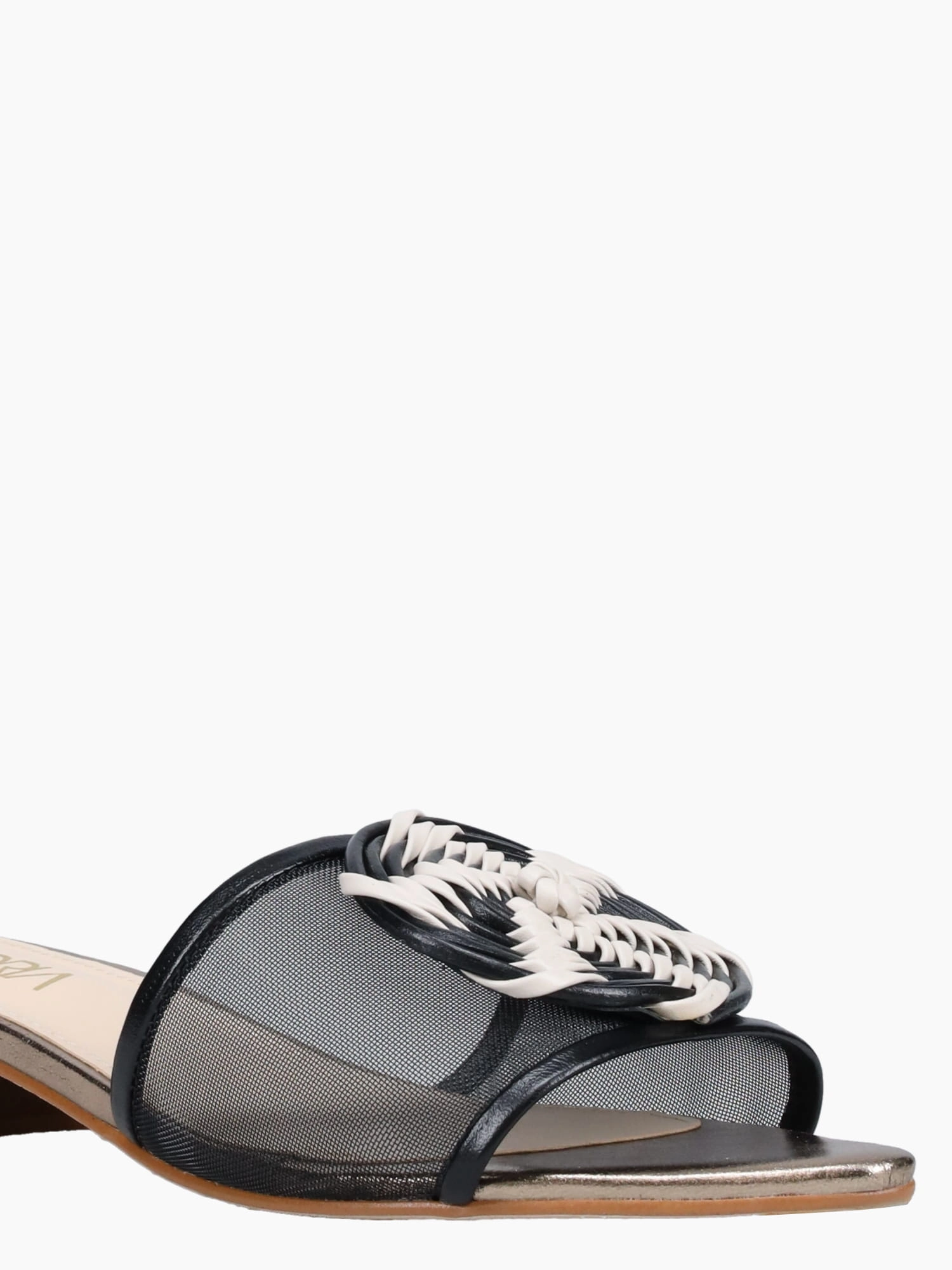 Flat Red Shoes Marcelia Preto Napa Tela