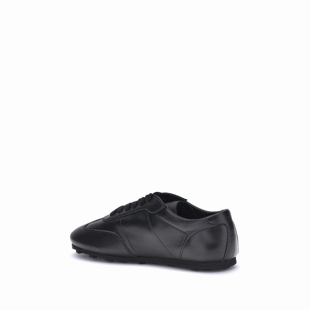 Marni Black Calf Leather Bos Taurus Athletic Sneakers Business Sneakers