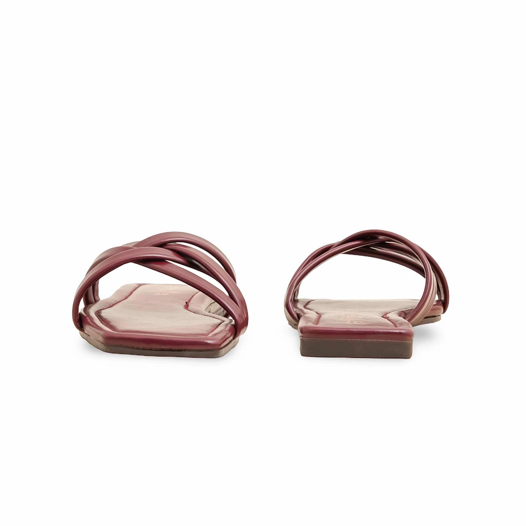 Boho Slippers Maroon Casual Slipper CL2092