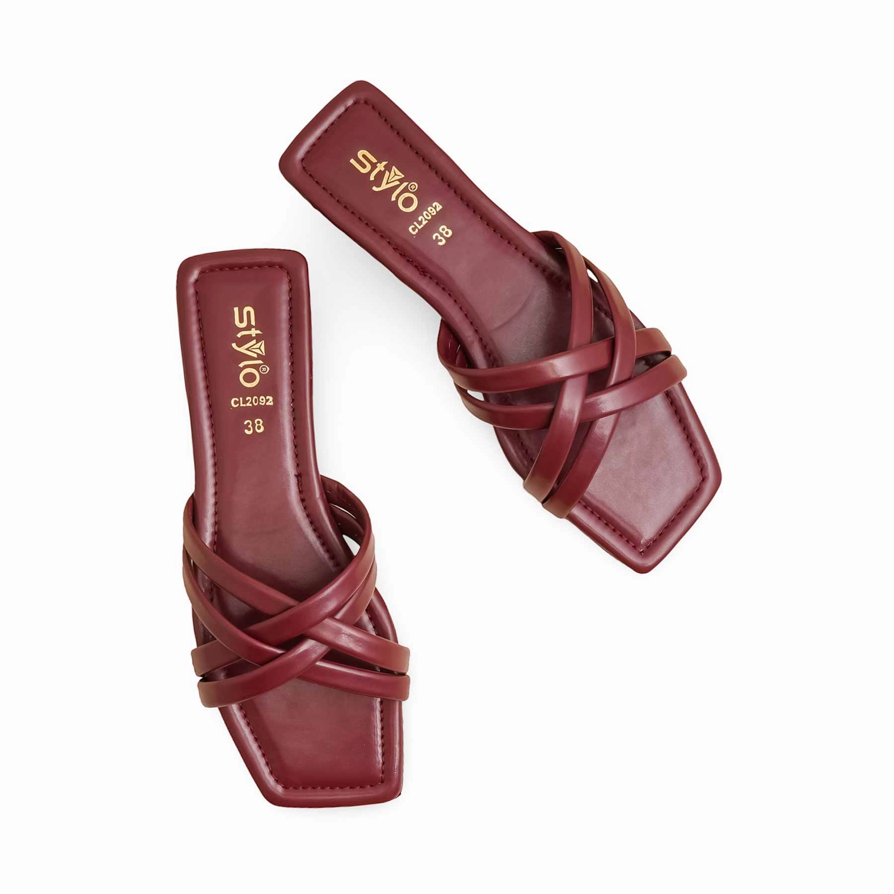 Maroon Casual Slipper CL2092 Best Slippers With Support