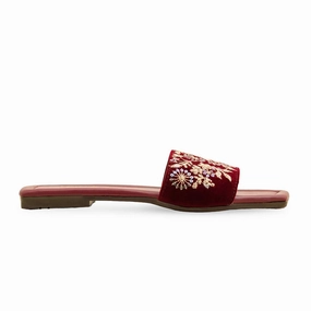 Maroon Casual Slipper CL2118 Slippers Girls
