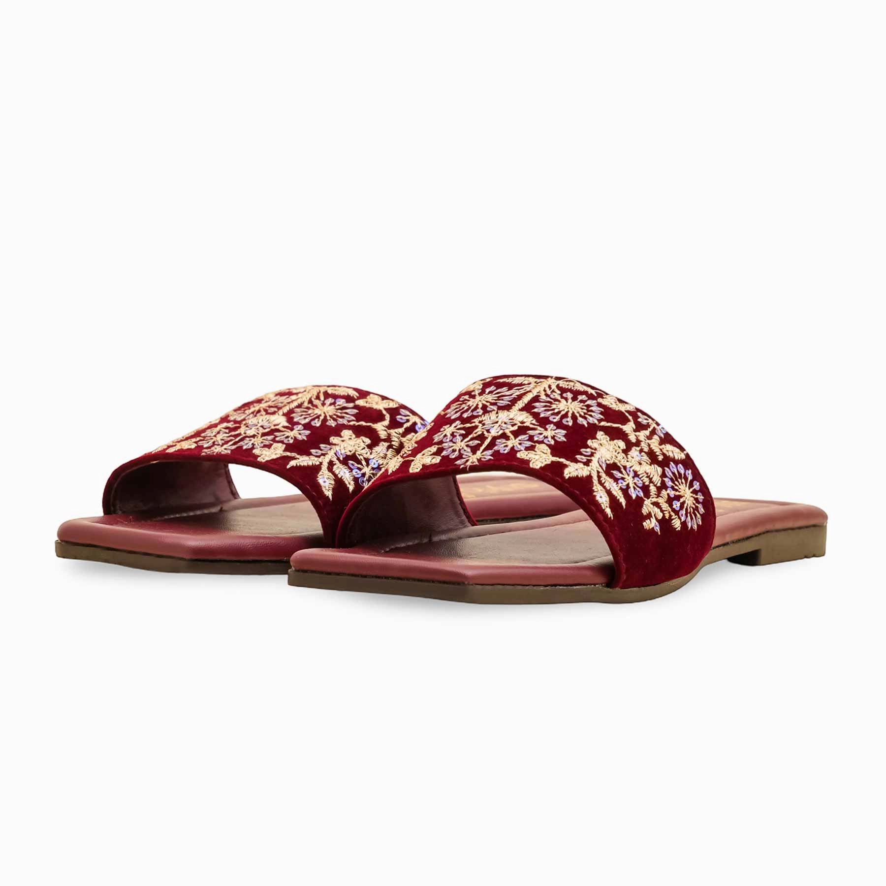 Maroon Casual Slipper CL2118 Brand Name Slippers