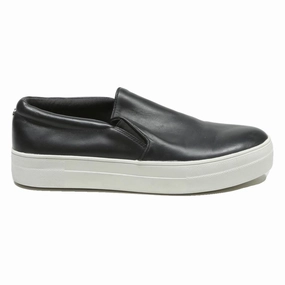Casual Shoes 2024 STEVE MADDEN Gills Womens Black Leather Slip On Trainers UK 7 Casual Comfort