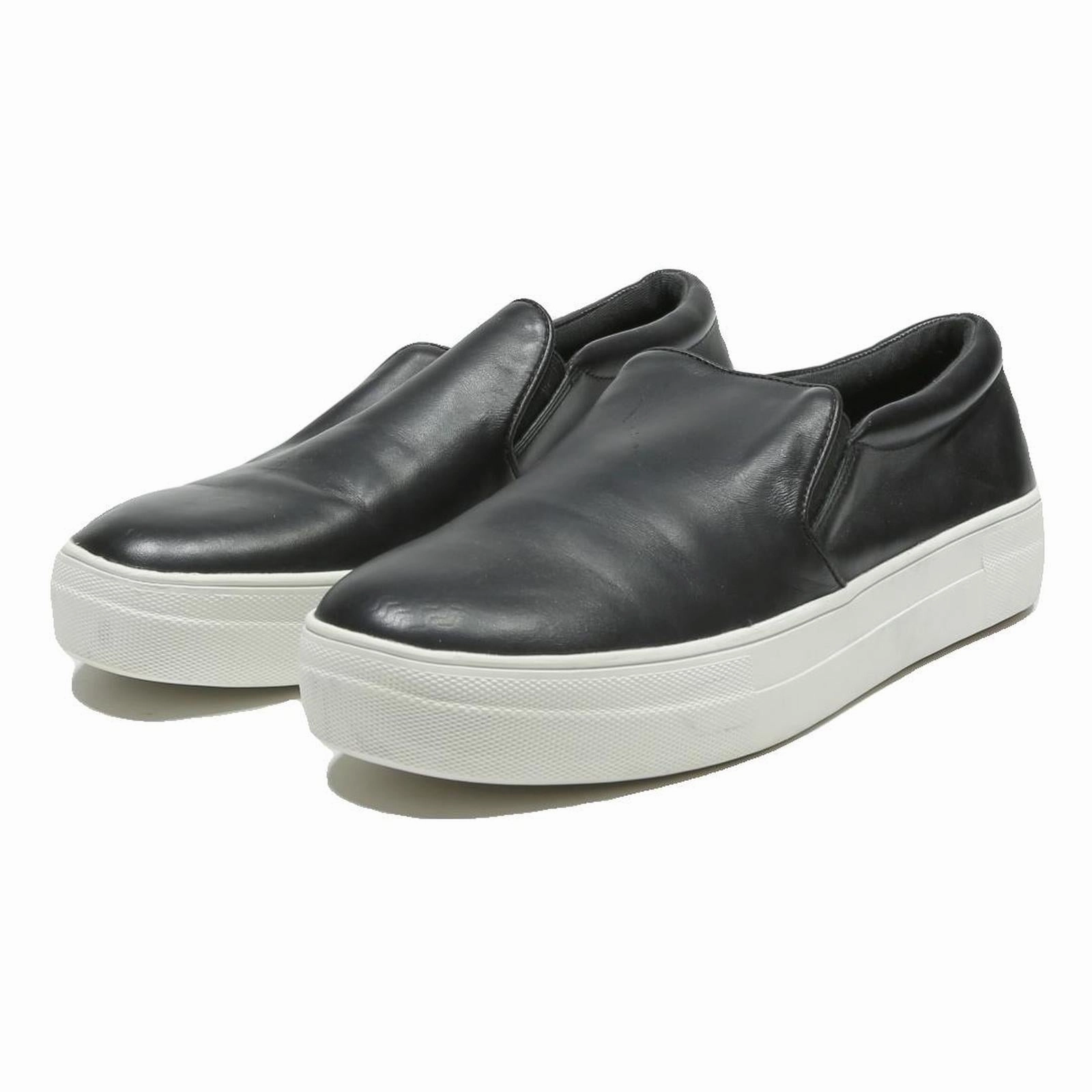 STEVE MADDEN Gills Womens Black Leather Slip On Trainers UK 7 Casual Comfort Target Casual Shoes